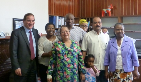 Stefan Löfven besöker Sydafrika. Foto: Annie Stenberg